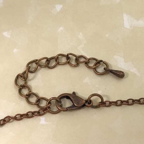 Brown Bunny Rabbit Copper Tone Pendant Necklace - Picture 5 of 5